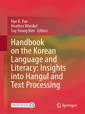 cover image of Handbook on the Korean Language and Literacy